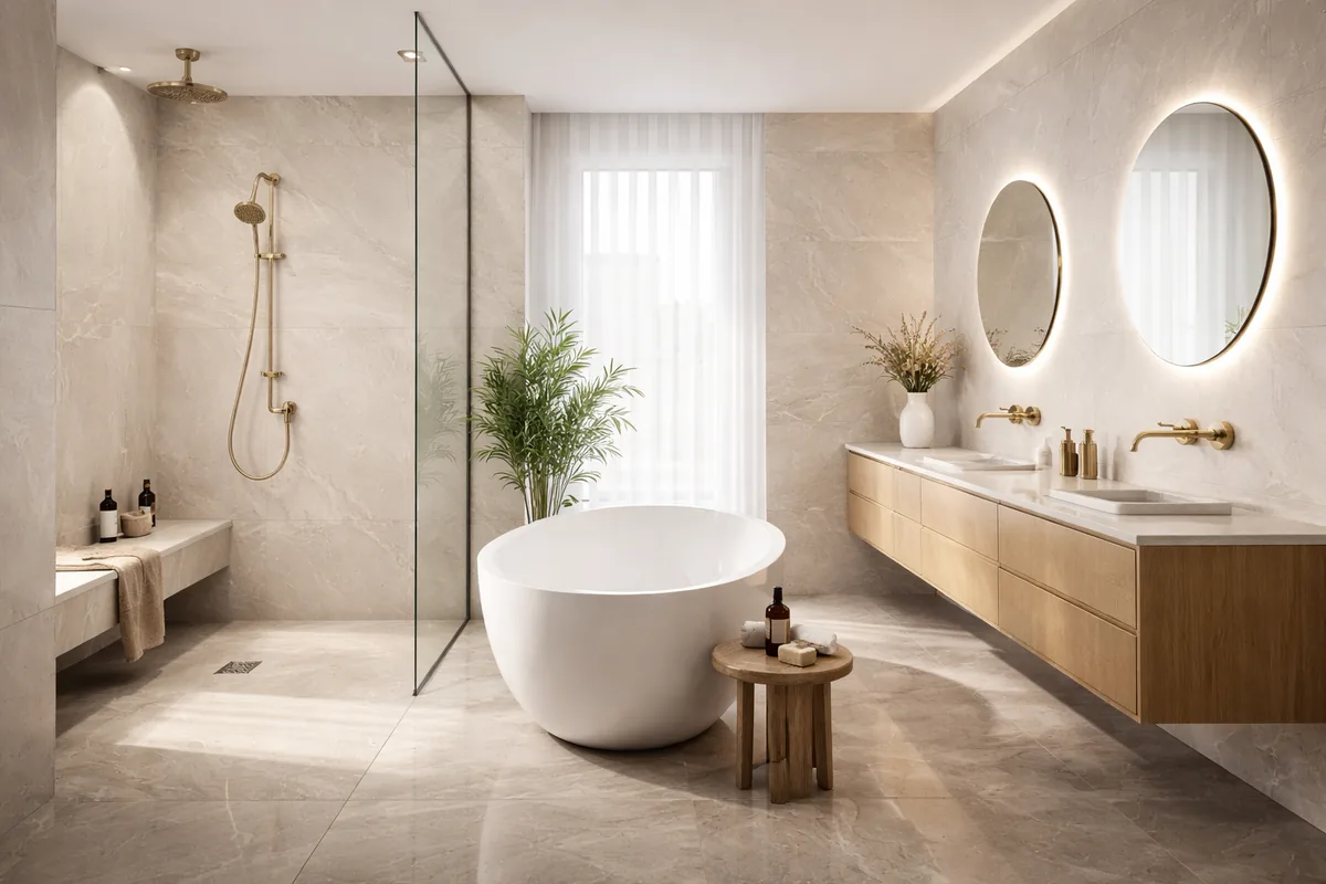 Comment réaliser une salle de bain élégante avec du carrelage italien