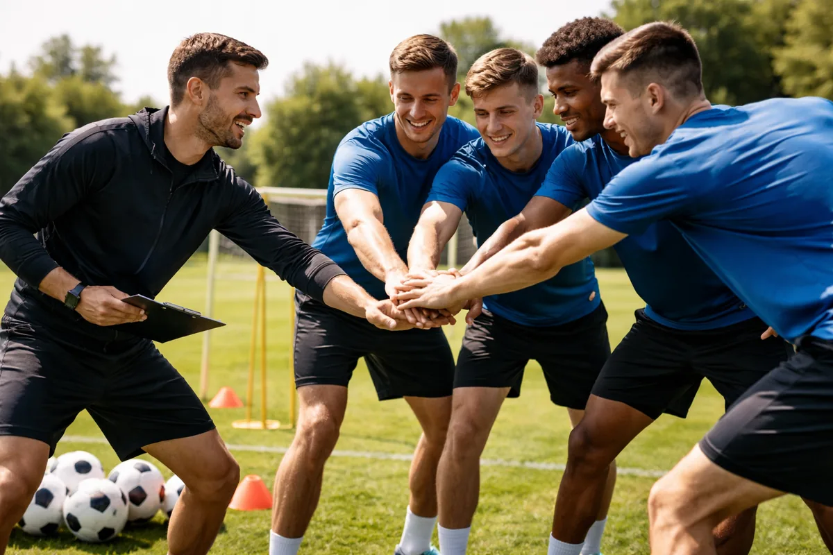 Comment améliorer la cohésion d'équipe au football grâce à des exercices de groupe