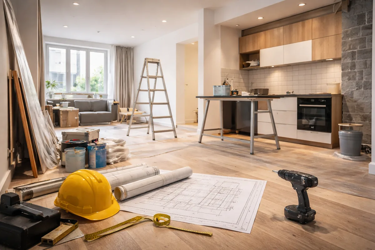 Quel est le coût moyen pour rénover un appartement de 50 m²